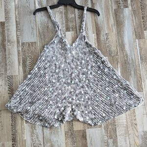 Free People Multicolor Sequin Tank Top